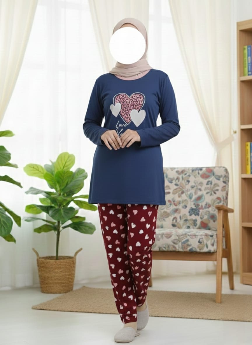 Soft & Cozy Nightwear Set full sleeves